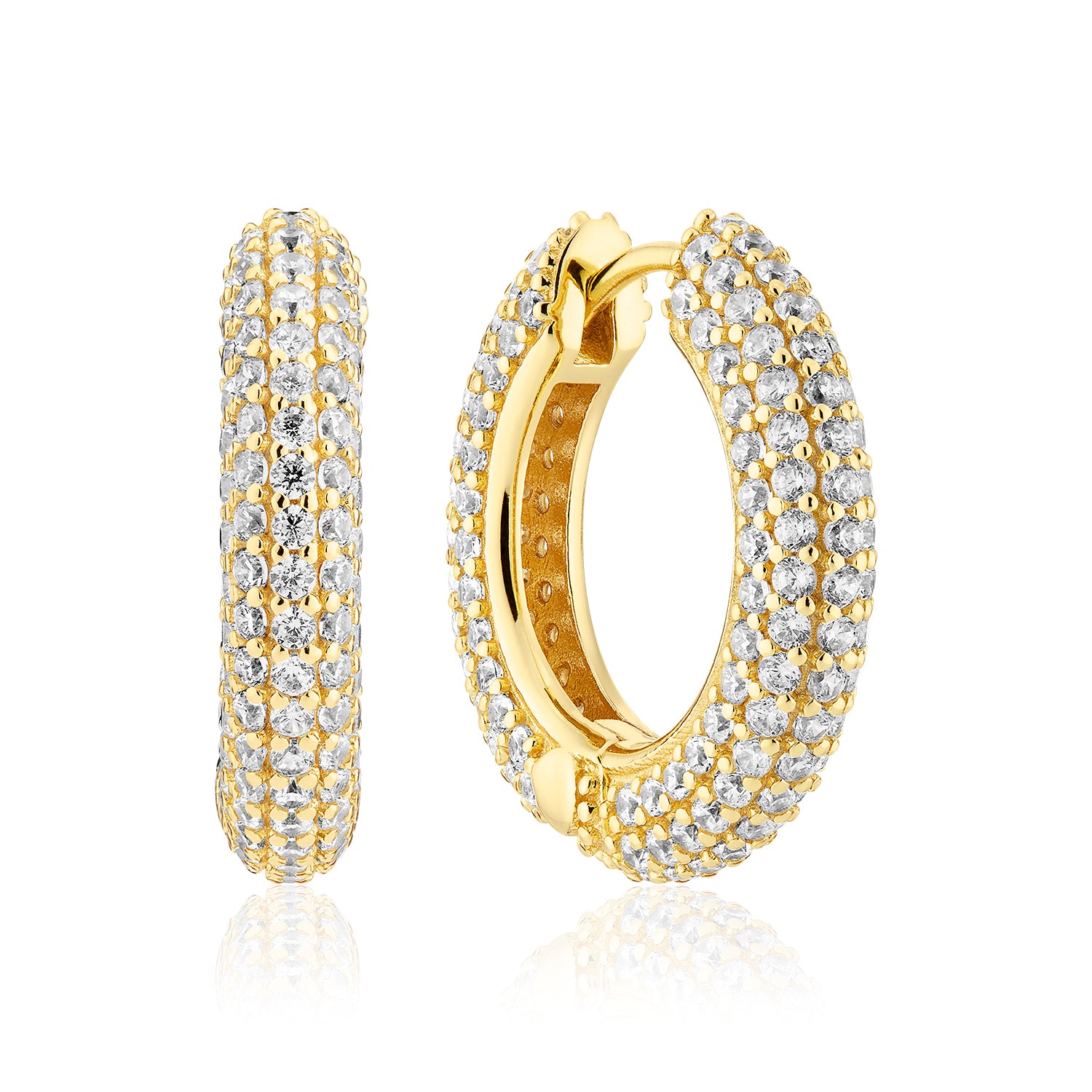 18K gold plated | White | Medio