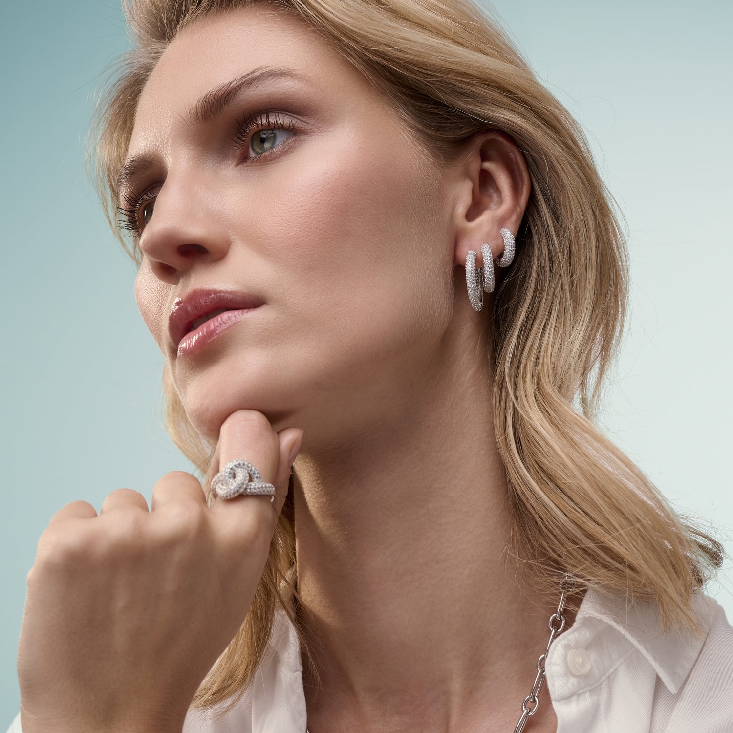 925 Sterling silver | White | Medio