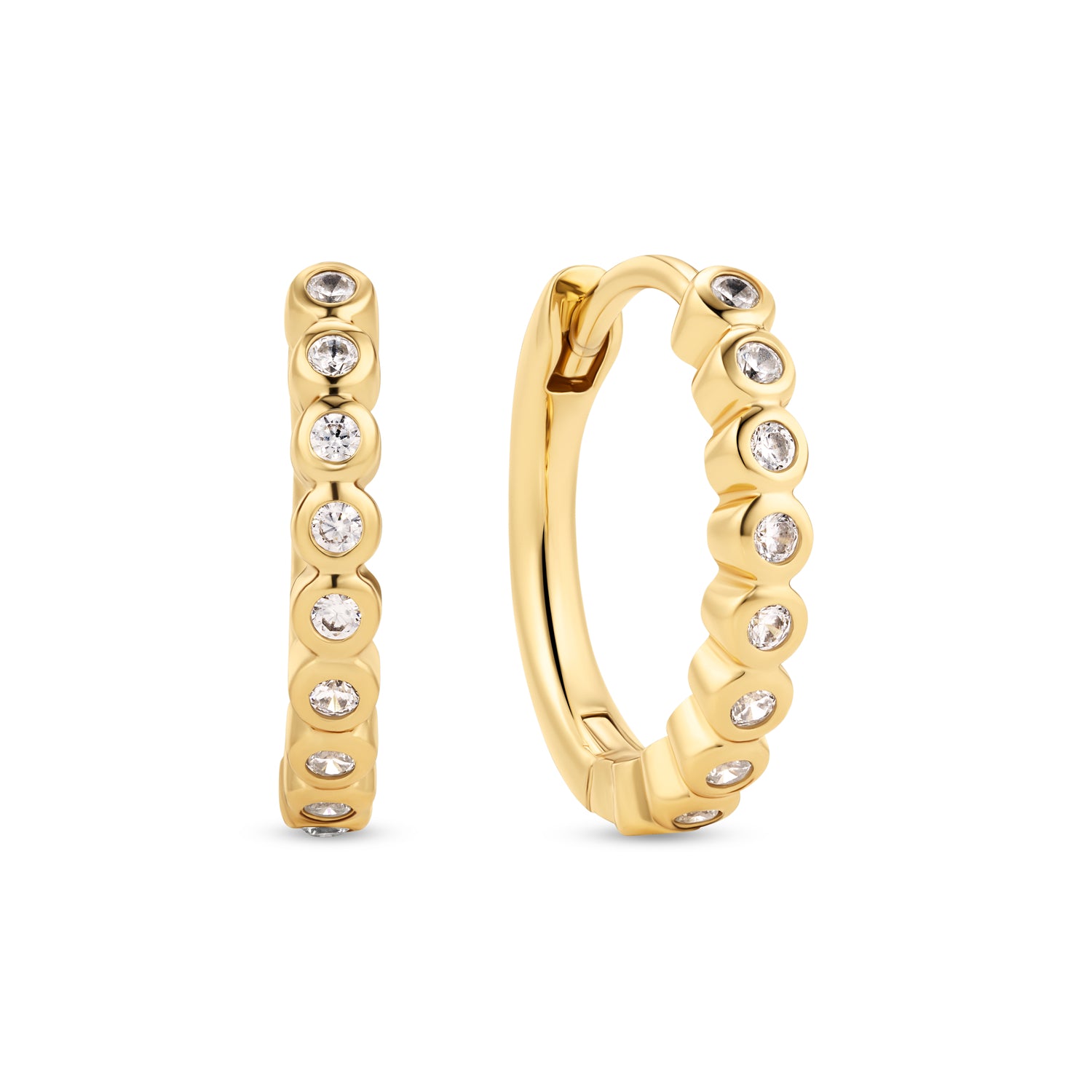 18K gold plated | White