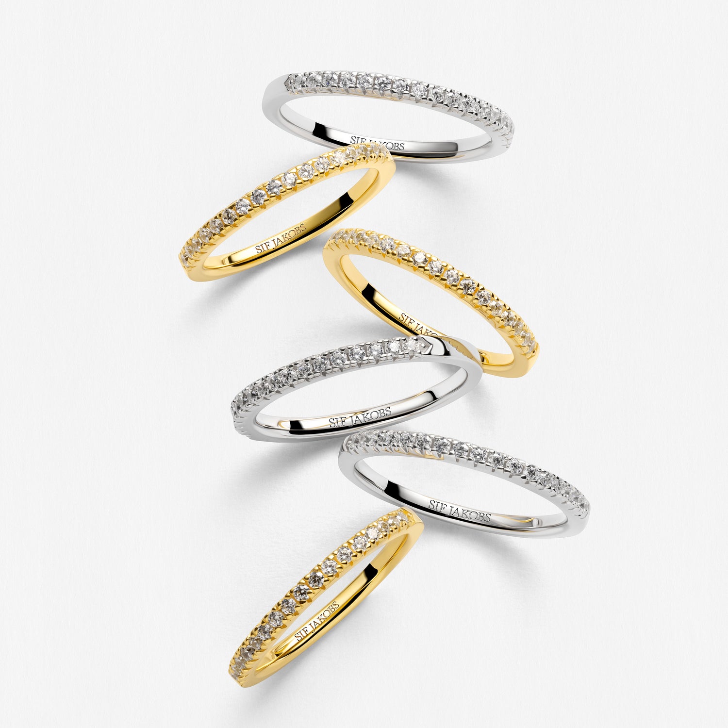 925 Sterling silver | White | 8,5, 925 Sterling silver | White | 7,5, 925 Sterling silver | White | 7, 925 Sterling silver | White | 6