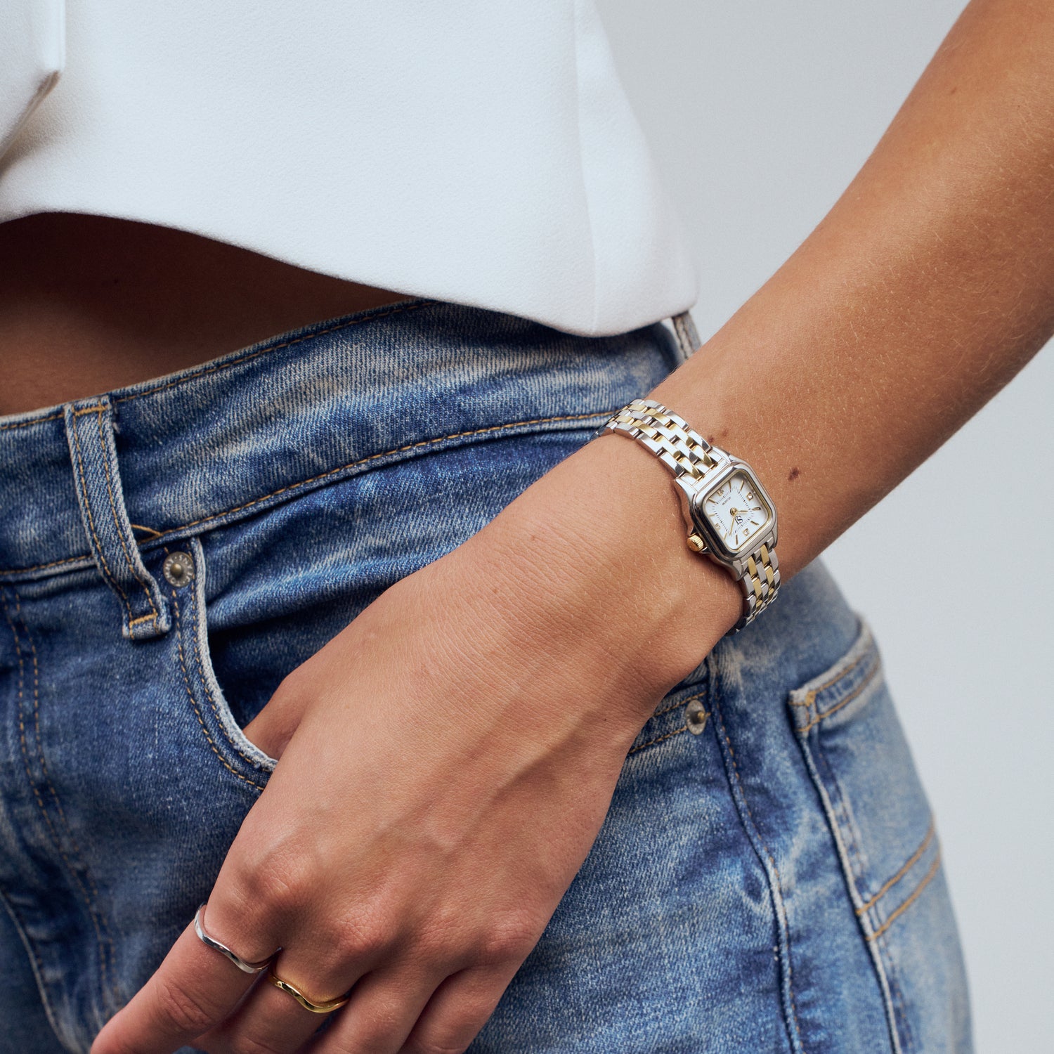 Stainless steel silver & gold