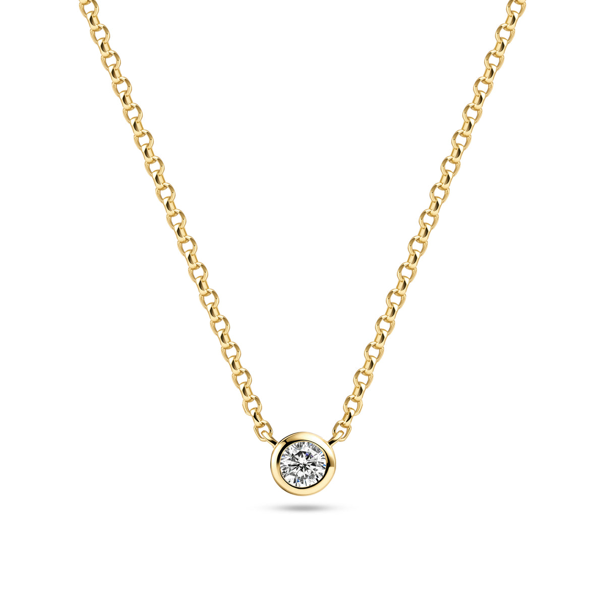 18K gold plated | White