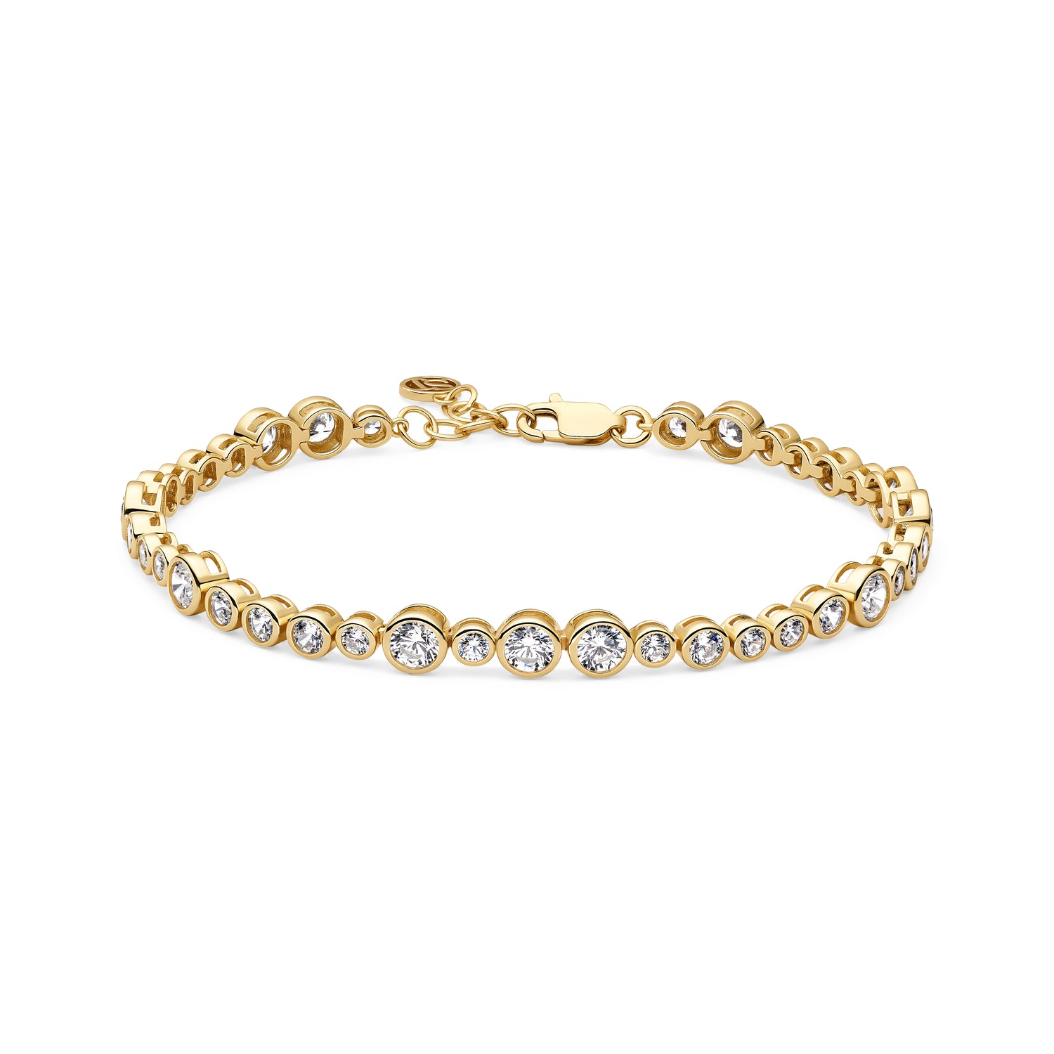 18K gold plated | White