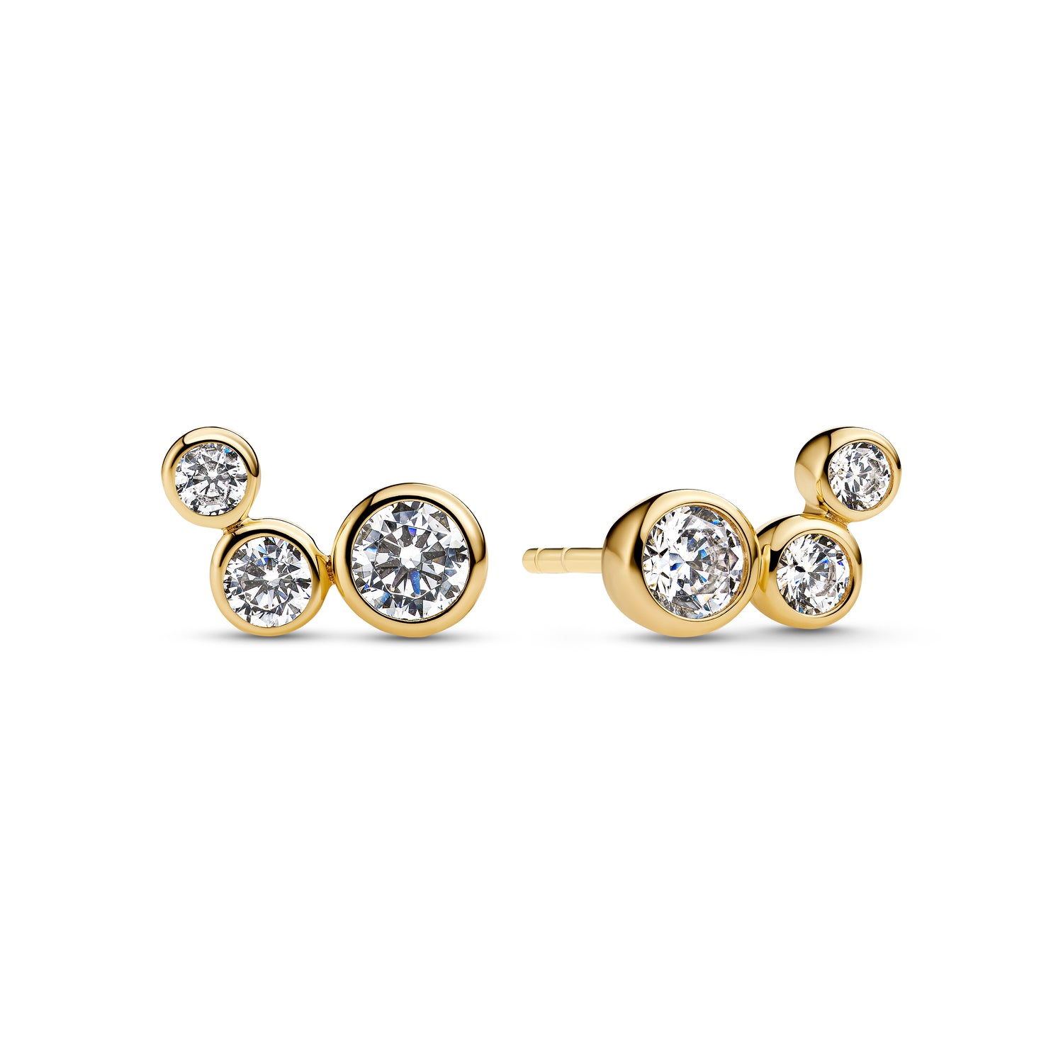 18K gold plated | White