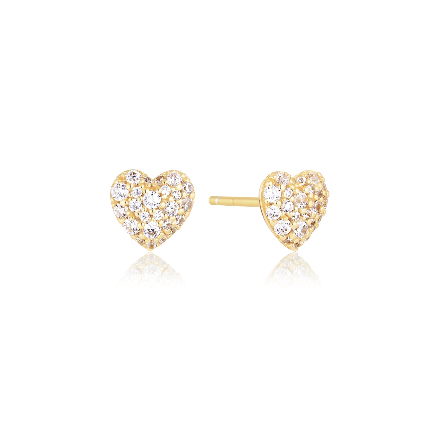 18K gold plated | White